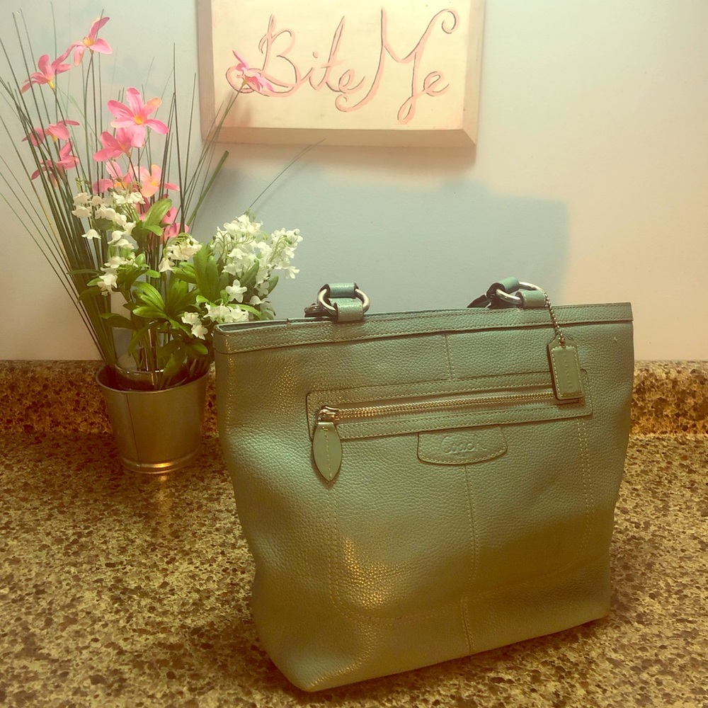 Coach Teal Purse Shoulderbag